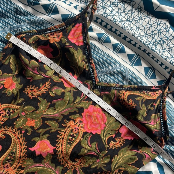 Spell and the gypsy etienne maxi slip slit strappy dress fit and flare floral - Picture 17 of 17